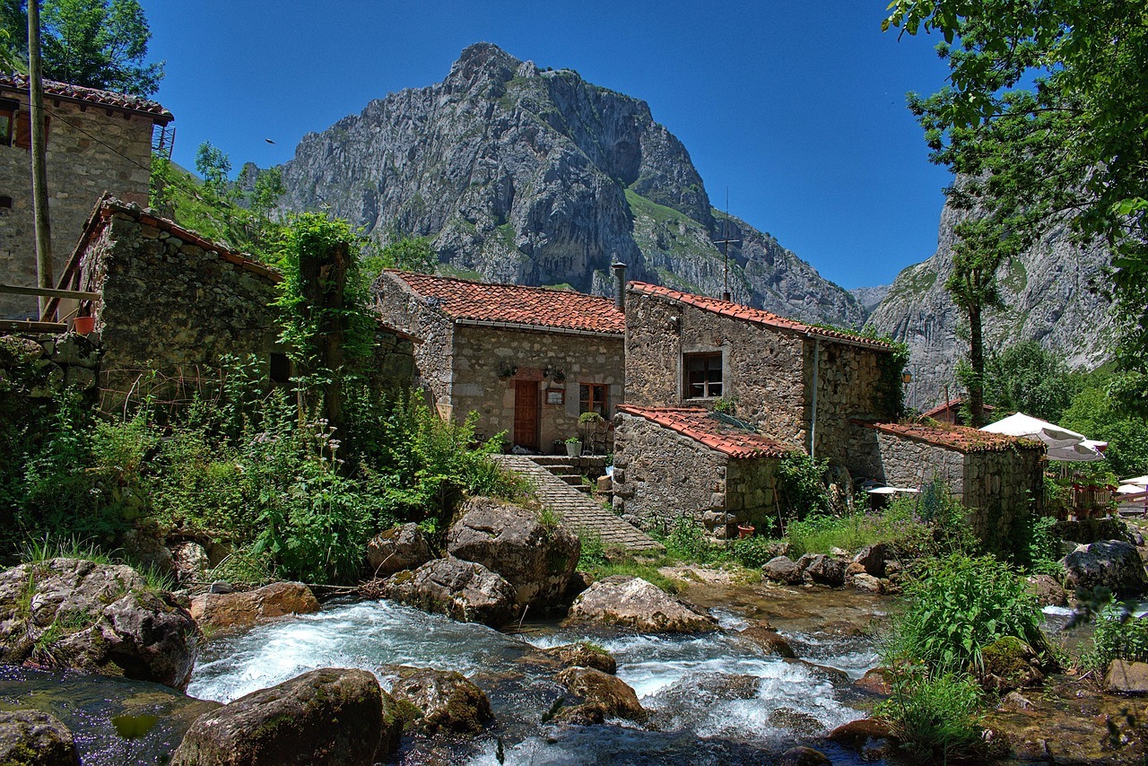 river, landscape, nature, high mountains, asturias, spain, hiking, peaks of europe, asturias, asturias, asturias, asturias, asturias
