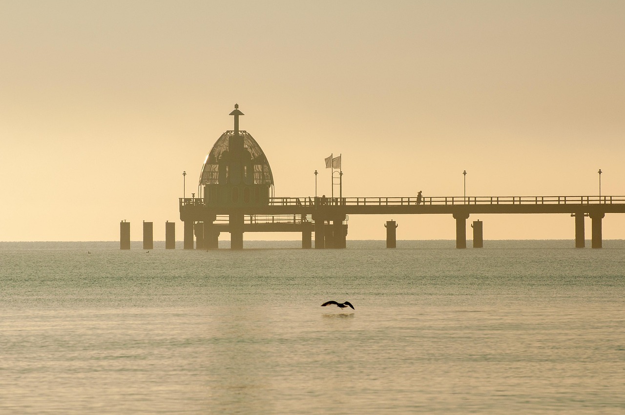 pier, sea, to travel, outdoors, ocean, nature, zinnowitz, baltic sea